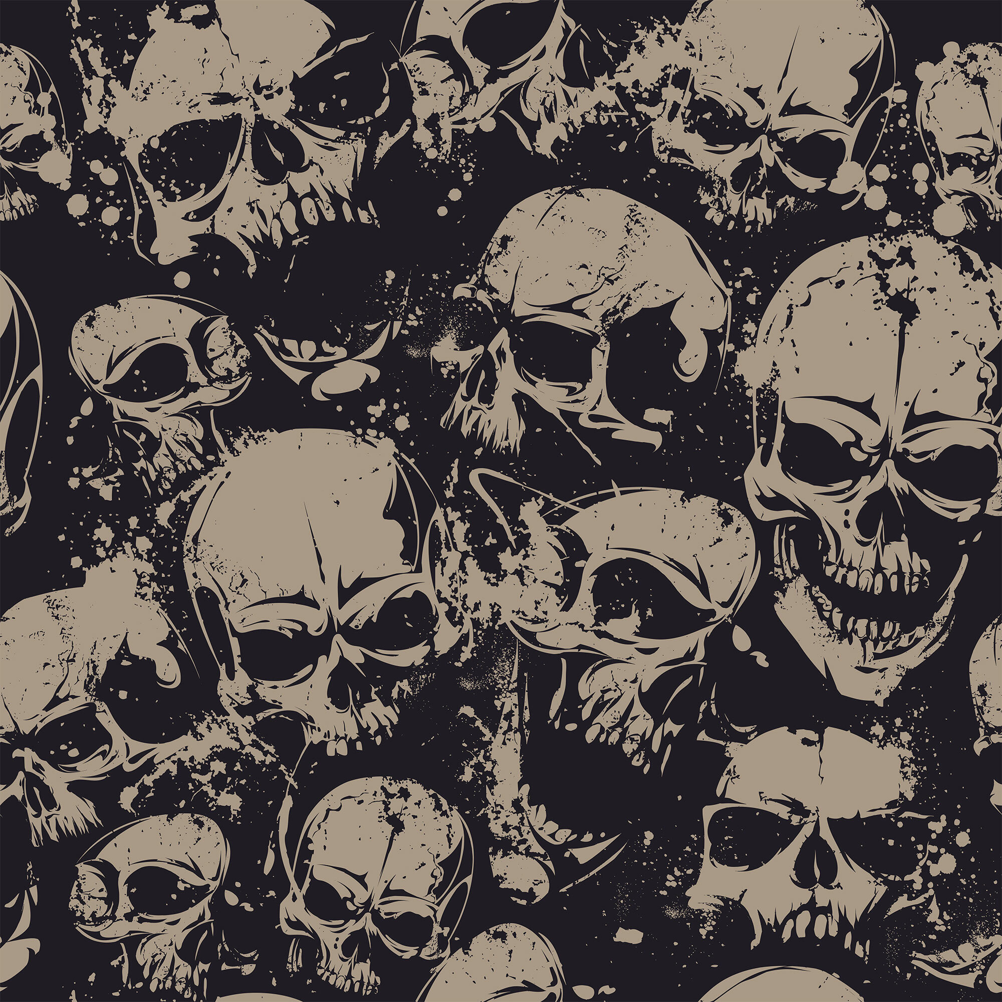 Wallpaper with skulls  Skulls themed wall murals