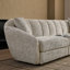 Canapé modulaire moderne 3 places en chenille brun clair-460634696-460634694-460634699