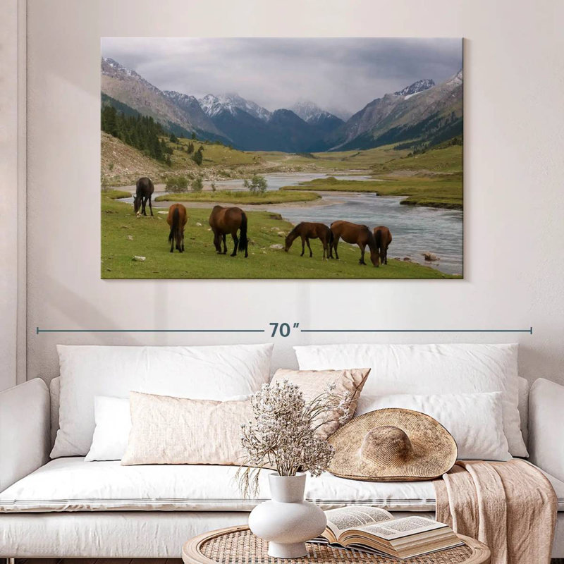 Karakol Horses, 34" H x 51" W