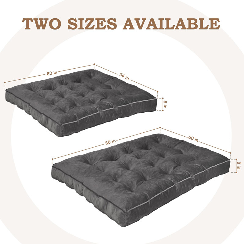 8-inch Thick Foldable Sofa Cushion, Full / Double
