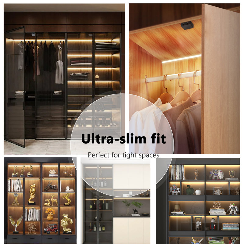 Interrupteur sans fil à détecteur de mouvement Ir - 12V 3A, activé par la porte avec connecteur Jst pour garde-robe / bande à DEL / sous l'armoire