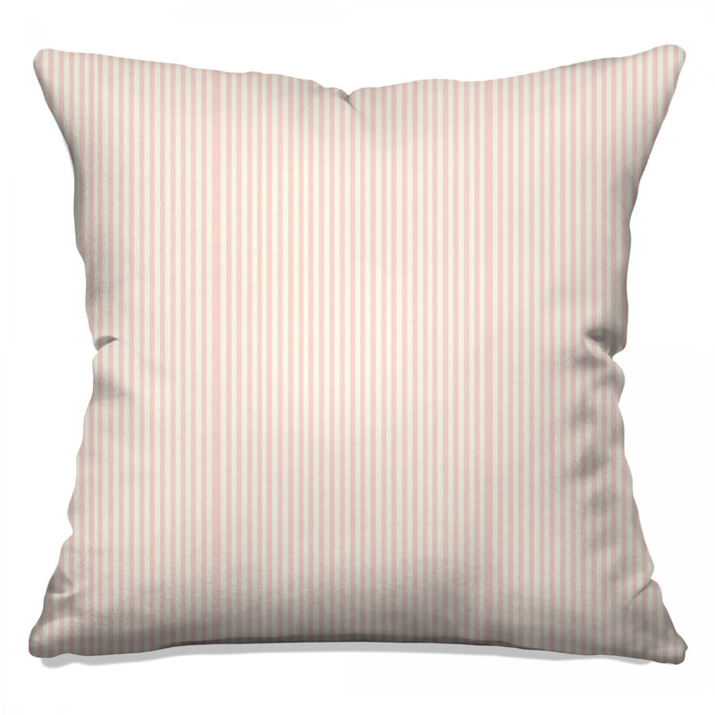 Pink Vertical Stripes Double Sided Throw Pillows, 16 x 16 inches