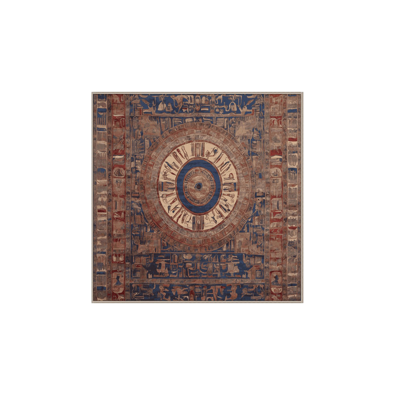 Machine Washable Brown Area Rug, Square 3'