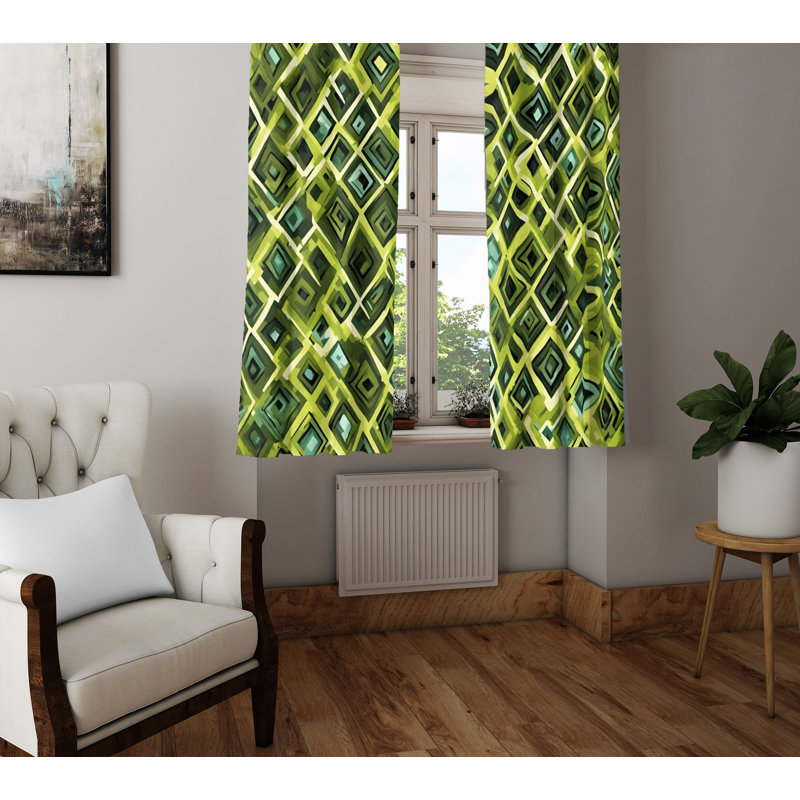 Semi Sheer Curtain Pair, 20" W x 52" L