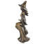 Witch Riding Broomstick Bronze Sculpture Gabrielle Figurine
