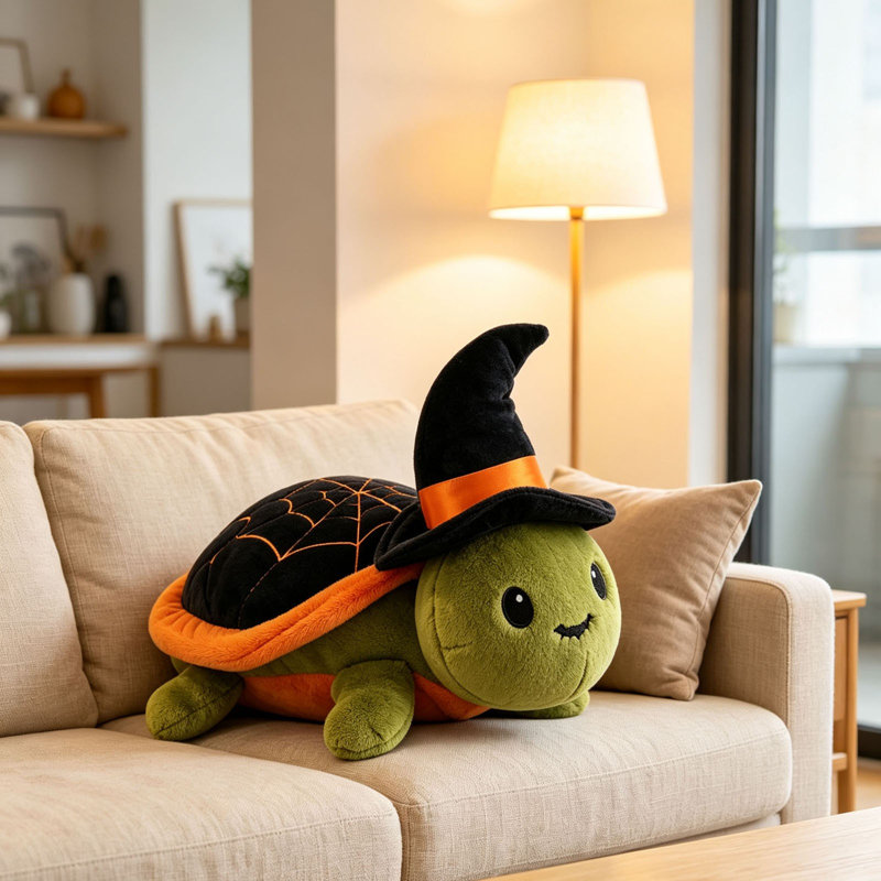 Décorations d'Halloween, Carnaval d'Halloween, Jouet Tortue Magicienne, Poupée Mignonne, Accessoires pour Sac, Décorations, B