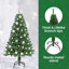 vidaXL Artificial Christmas Tree with 300 LEDs with Stand Green-635620355