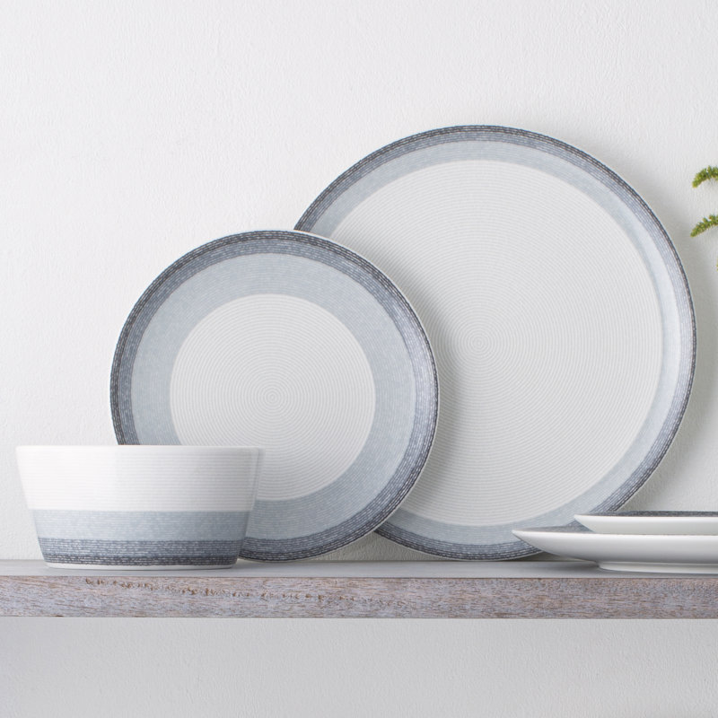 Assiettes plates Noritake Colorscapes Layers, 11 po, Frêne