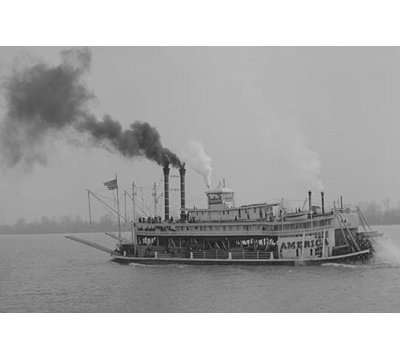 Rivière mississippi-reproduction de photo sur roues american paddle