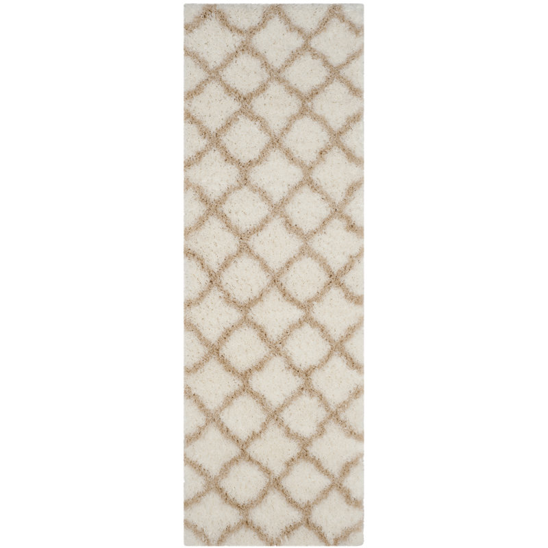 Natosha Shag Performance Geometric Rug, Runner 2'3" x 7'