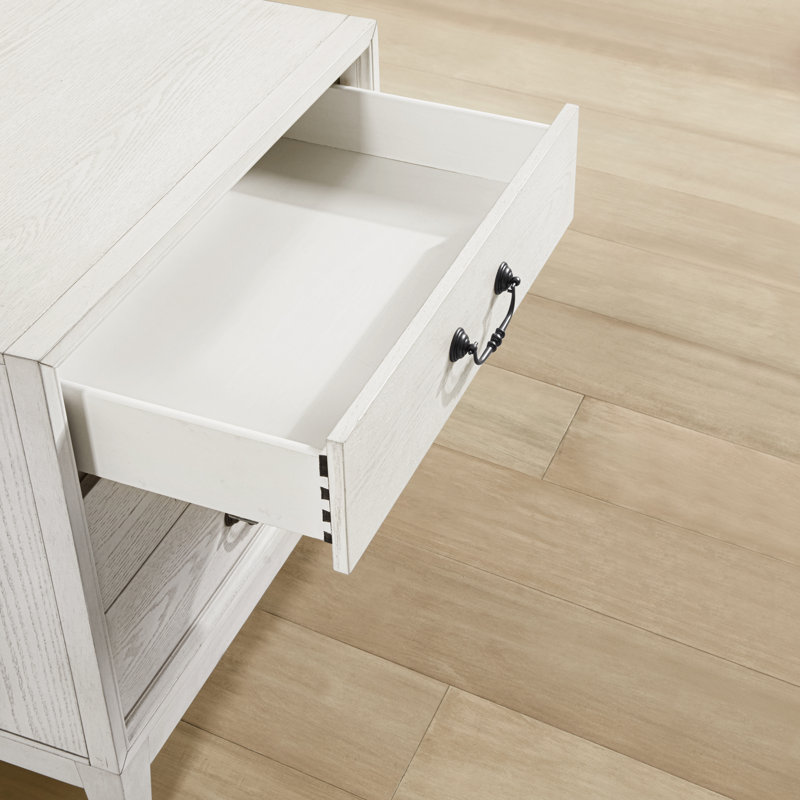 Bartlett 3 Drawer Nightstand, White
