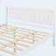 Base de lit plateforme avec tête de lit, support à lattes de bois, aucun sommier nécessaire-129021765