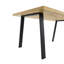 Medora Oak Metal Base Dining Table-579171828-579171835