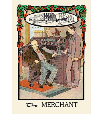 The Merchant by HO Kennedy Painting Print