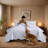 Floral Embossed Microfiber Quilted Bedspread Set-124308869-124308881