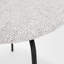 Freudenburg Matte Black Metal W/ Grey Fabric Dining Chair