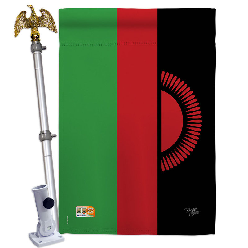 Ensemble de drapeaux en polyester 2 côtés 40 x 28 po