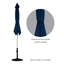 Parasol avec manivelle Soutor 108