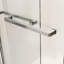 Cabine de douche l 48 po x H 76 po, coulissante semi-by-pass, nickel brossé, verre trempé, porte de salle de bain H élégante, projet de revitalisation transparent-124249956