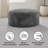 Round Faux Fur Bean Bag Chair-118602409