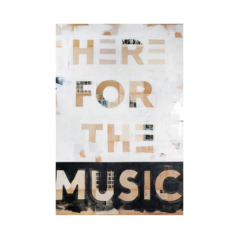 «Here For The Music», reproduction d'art sur toile tendue, 26" x 18", Gallery Wrapped Canvas, No Frame