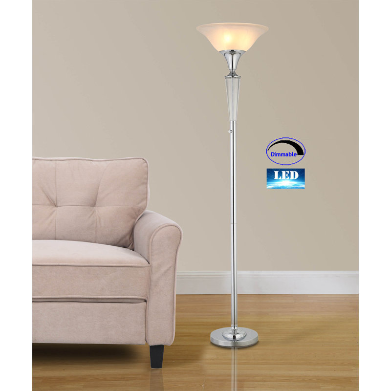 70'' Chrome Torchiere Floor Lamp