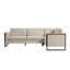 Canapé modulaire en chenille 2 pièces à accoudoirs carrés de 104 po Otis Otis, salons, chambres à coucher, bureau d'appartement