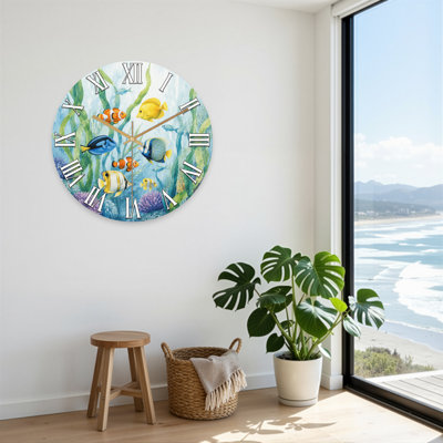 Horloge murale paysage et nature