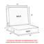 Ensemble de 3 coussins de siège d'extérieur pour siège profond-131637981-131637983-131637988