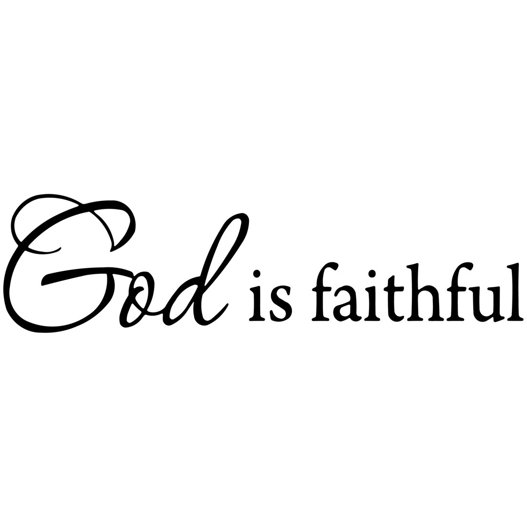 God is Faithful Bible Wall Decal VWAQ 