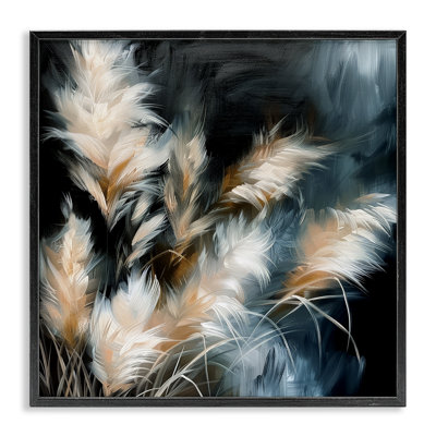  Feathery Windblown Wheat Framed Giclee Art by Raymond Powers