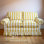 Simple Yellow Fabric Sofa