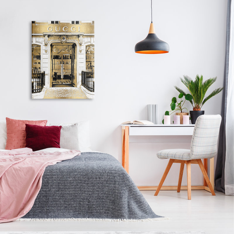 Downtown Glam Designer Fashion Boutique d'accessoires d'architecture, L 30 po x H 30 po, Plaque murale