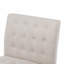 Ensemble de 2 fauteuils de chambre beige capitonnés