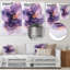 Éternelle écho de bégonia mauve II - géraniums, décoration murale en métal, impression traditionnelle sur métal-278688042