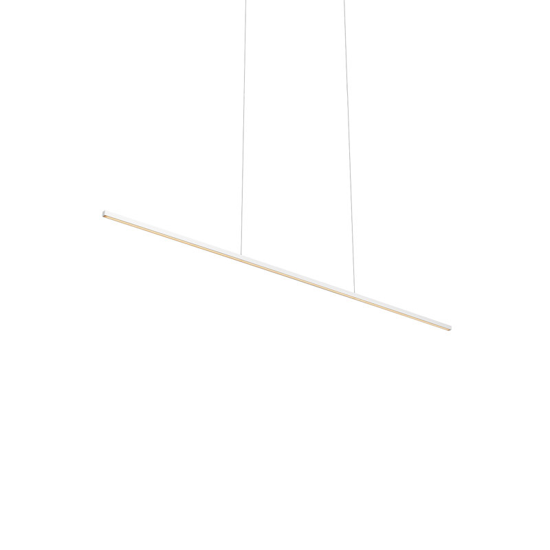 Vega 1 - Light LED Pendant, 123" H x 47.37" W x 1.5" D, White