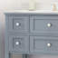 Meuble-lavabo gris 48 po sans comptoir