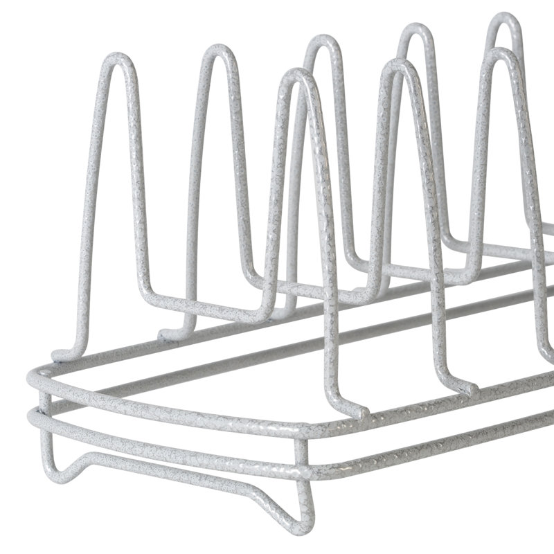 Étagère à couvercle à couvercle tacheté, Blanc