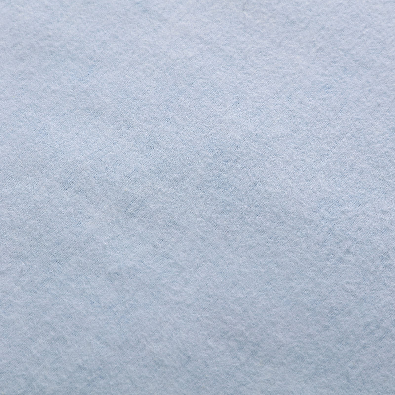 Brushed Cotton Flannel Sheet Set, Twin Sheet Set with 1 Pillowcase, Solid Blue