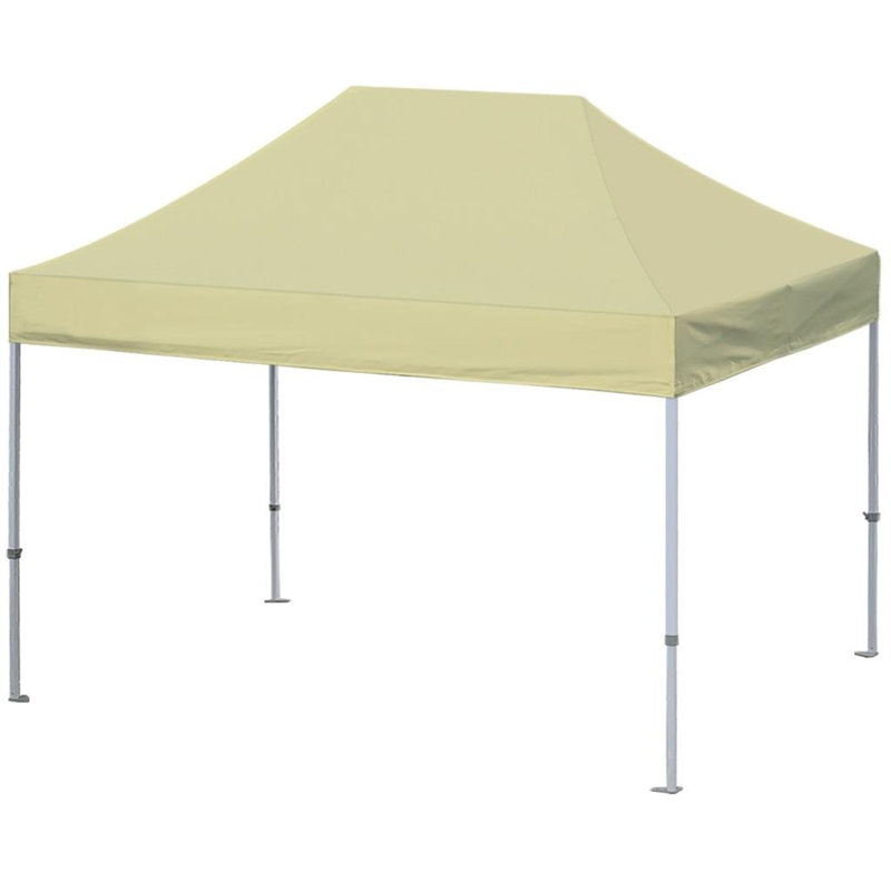 Amaziyah 96'' W x 96'' D Steel Pop-Up Canopy, Beige, 10ft x 15ft