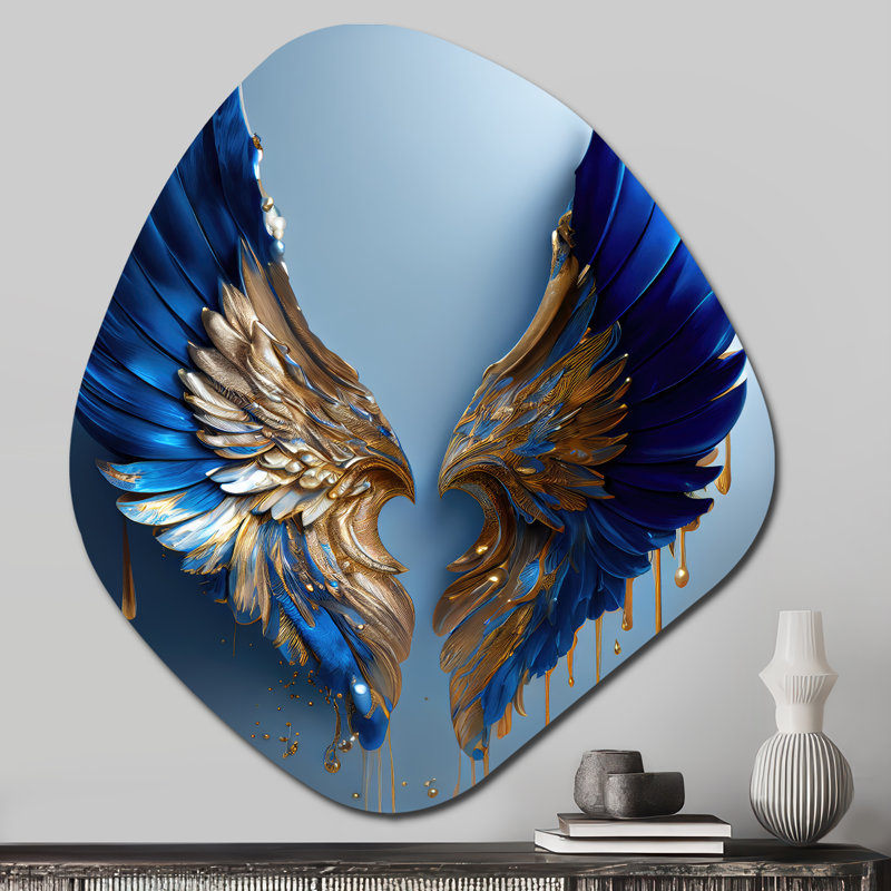 Art mural en forme de nébuleuse Ferro - Wings Angel, H 28 po x l 25 po