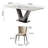 Faux Marble White Rectangular Dining Table Sets-105170467