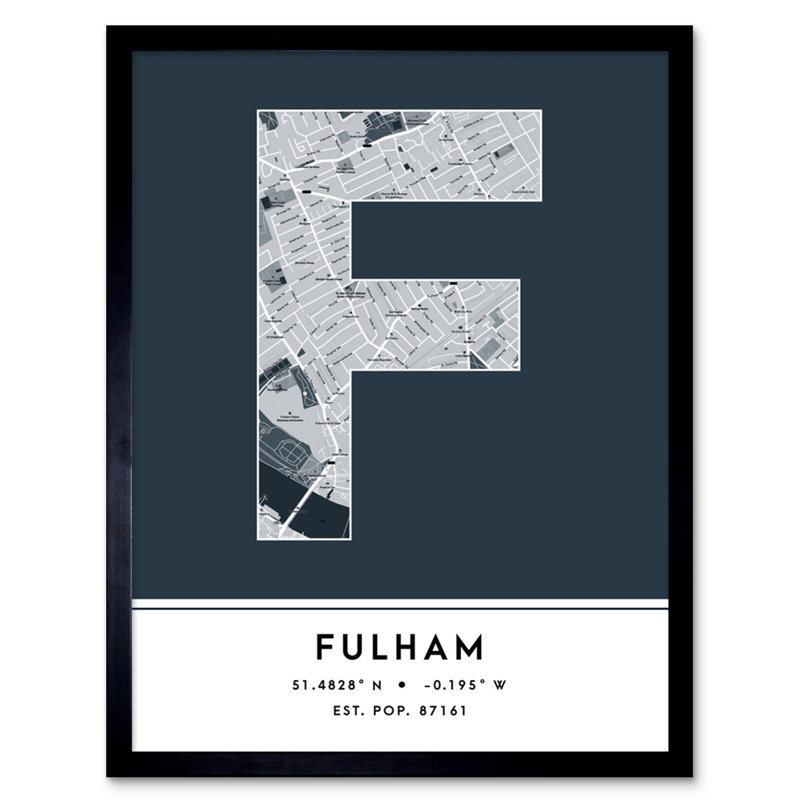Ghaziabad City Map Ghaziabad Teal - Single Picture Frame Typography