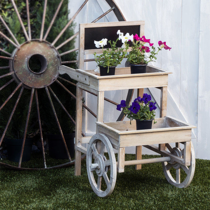 Handmade Wood Pot Planter