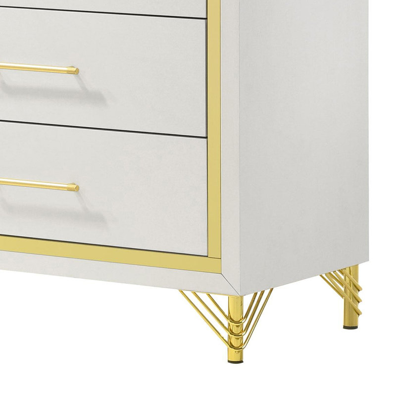 Commode 6 tiroirs blanche