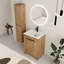 Ensemble de meuble-lavabo simple 24 po Diandrea avec 2 portes et lavabo en céramique-1792973638