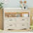 Hessle 47.2'' Solid Wood Baby Changing Table With Four Drawers And Open Storage Space