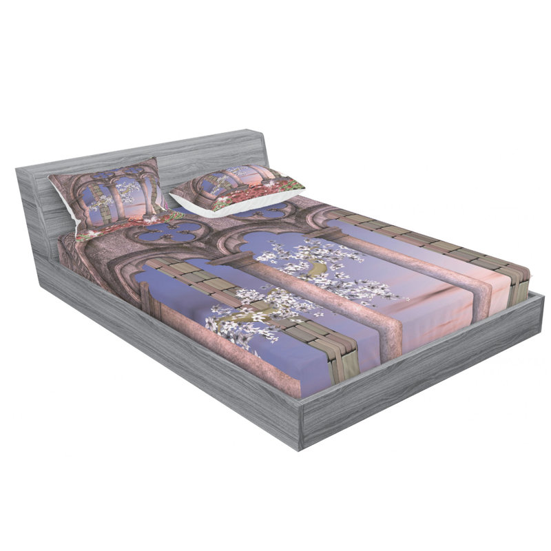 Microfiber Sheet Set, Queen Sheet Set with Fitted Sheet