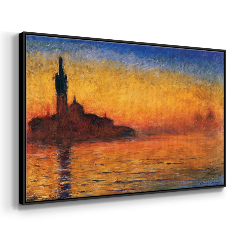 "Twilight, Venice, 1908", reproduction d'art sur toile, Noir, H 27 po x l 41 po x P 2 po