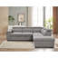Canapé modulaire moderne en L de 105 po avec lit escamotable et espace de rangement pour repose-pieds, méridienne droite, canapé-lit convertible-844253503